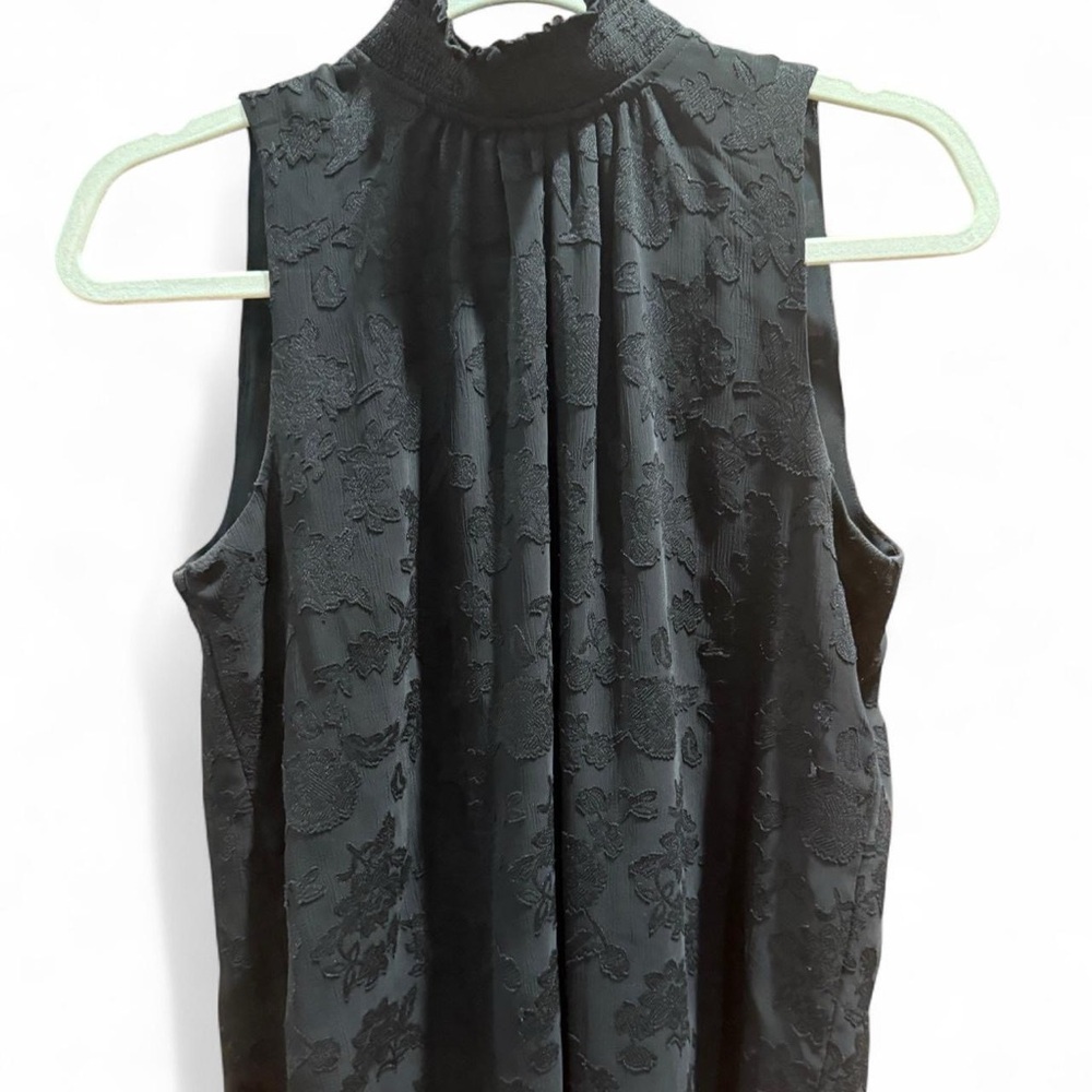 Loft Black Floral Lace Blouse